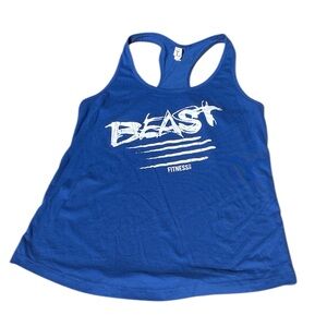 Women's Beast Fitness Racerback Tank Top Size Large
